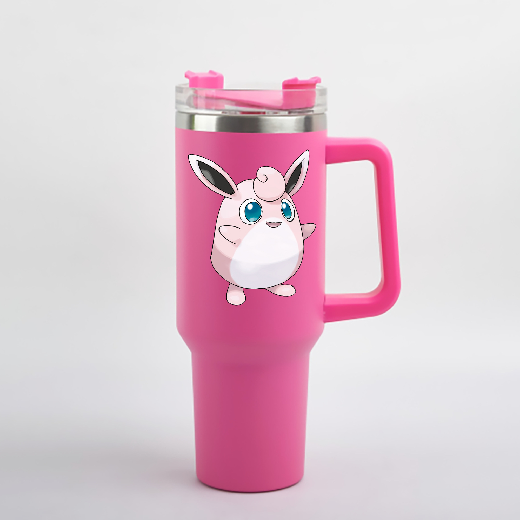 （画像用） ポケットモンスター Pokémon 1200mL車用タンブラー - クリスタルステッカー（プラスチックストロー付き）